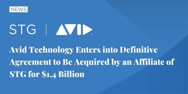 Avid Technology Enters Agreement To Be Acquired By STG Affiliate For $1.4 Billion