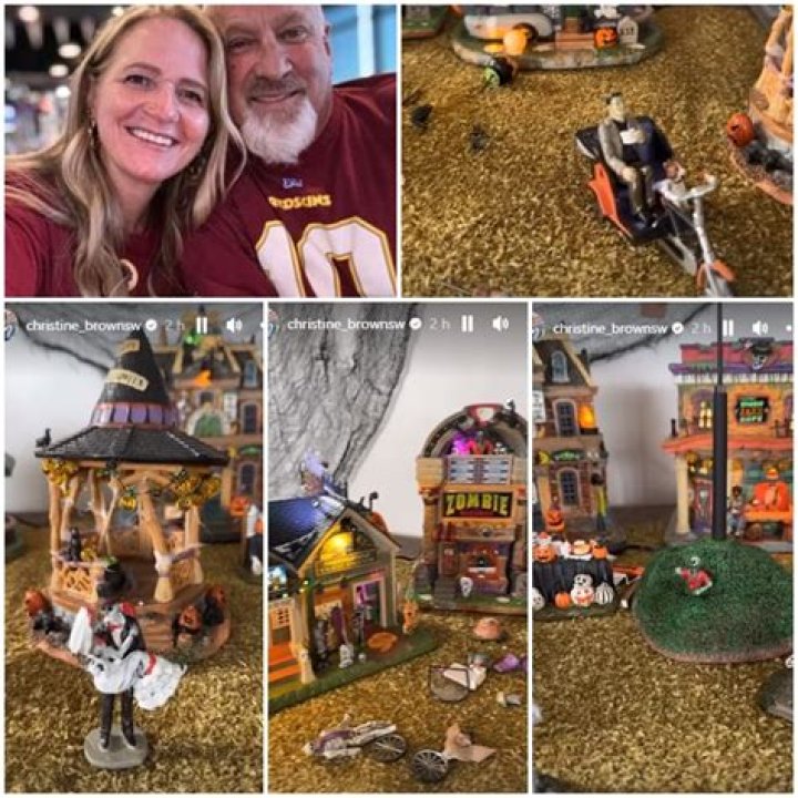 Christine Brown Reveals Cutest Halloween Village Addition