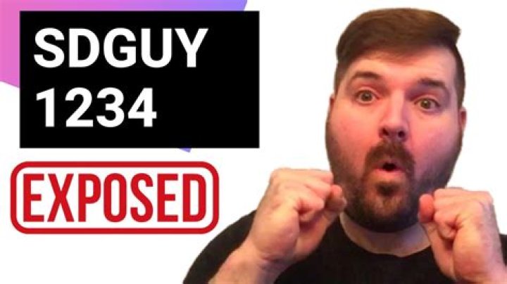 SDGuy 1234 Youtuber overview